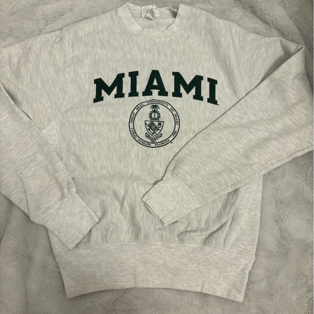 Champion University of Miami College crewneck - size small